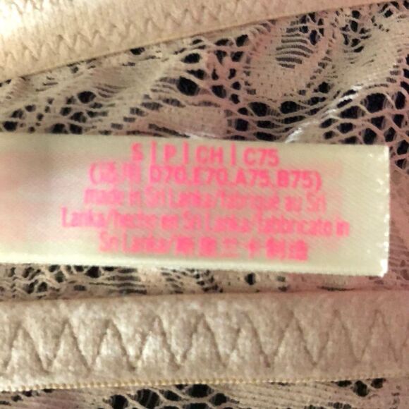 PINK Victoria's Secret Lightly Lined Bralette Pink Floral Small S - Picture 13 of 14